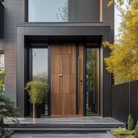 CBMMart Villa Insonorisé Imperméable Sécurité Extérieure Porte d'entrée pivotante Systèmes de pivotement en bois Portes d'entrée pivotante