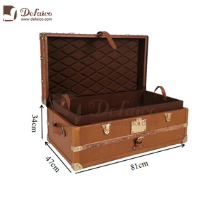 Tủ Hấp Bằng Da Màu Nâu Cổ Điển Phòng Khách Bàn Cà Phê Có Ngăn Đựng - Product Image 6