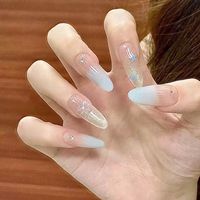 Faux Ongles en Acrylique Faits Main en Gros, 10 Pièces, Motifs Mixtes avec Strass, Réutilisables et Durables, Fournisseur