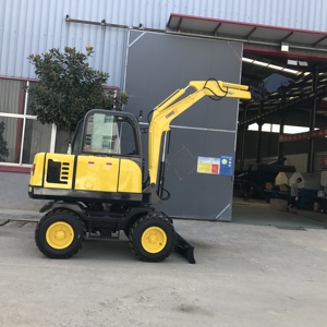 Earthmoving <b>Machinery</b> 4 Ton 8 Excavators Wheel Excavator Hydraulic <b>Small</b> Digger Factory Price - Product Image 5