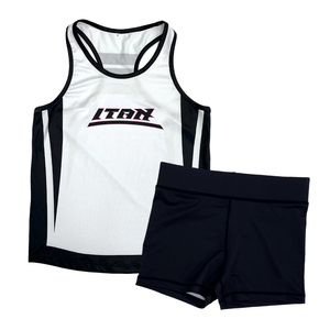 Venta al por mayor de entrenamiento personalizado Jogger Tank Top Shorts Set Sublimación de secado rápido Running Jersey Set - Product Image 2