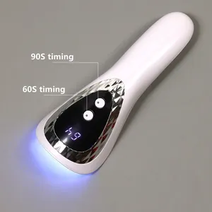 โคมไฟเล็บยูวี LED แบบพกพา ชาร์จผ่าน USB โคมไฟทำเล็บขนาดเล็ก เครื่องอบเล็บพร้อมหลอดไฟ 5 ดวง แห้งเร็วสำหรับเจลทาเล็บ - Product Image 3