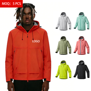 Giacca a Vento Softshell <span class=keywords><strong>di</strong></span> Alta Qualità per <span class=keywords><strong>Uomo</strong></span>, Impermeabile, Antivento, Foderata in Pile, Casual, Streetwear, con Cappuccio, Personalizzabile ODM - Product Image 1