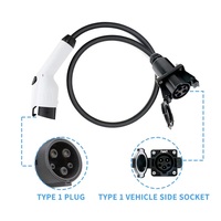 Chargeur EV IEC 62196 SAE J1772, câble de charge EV, adaptateur de charge EV, rallonge de type 1 avec prise