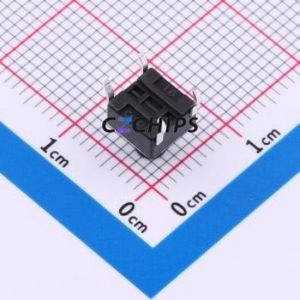 K2-1102DP-G3SW-04 Tactile Switch Through hole-4P,6x6mm Switch Single Pole Single Throw Round Button 1.8N Through Hole - Product Image 2