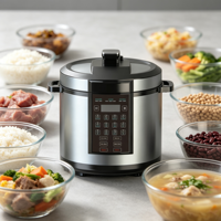 Cuisinière électrique à pression grande capacité, cuve intérieure antiadhésive, machine à fufu multi-cuisson pour le marché africain
