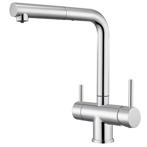 Hot Sale RO Stainless Steel Pull Out 3 Way Kitchen Single Hole Drinking Faucet for Filter Water - Product Image 1