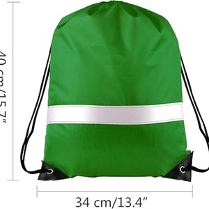 Custom Printed Logo Waterproof <b>Gym</b> Drawstring Backpack Marathon Travel Polyester Foldable Sports Shoe Large Capacity - Product Image 2