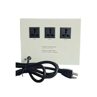Stabilizer Daya AC SVC 3 KVA Satu Fasa Pengatur Otomatis 2KVA Kontrol Motor Servo Voltmeter Ganda 220V Layar Digital