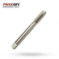 Set Tap Ulir Tangan MAXSTI, Baja Kecepatan Tinggi, Tap Sekrup Metrik, Alat Pemotong Ulir Manual untuk Pengeboran Logam