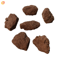 CHANGQI CLA-RE Substrat filtré naturel Paysagisme Pierre volcanique noire rouge Particules de roche de lave pour foyers et jardins