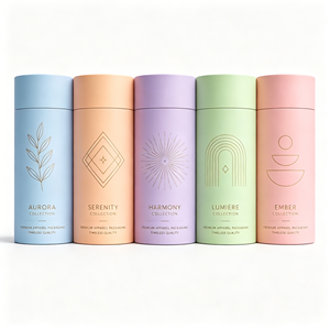 Best Seller Gold Foil Rigid Cardboard <b>Round</b> Cylinder <b>Box</b> for Skincare Cosmetic Beauty Packaging Custom Logo Wholesale - Product Image 1