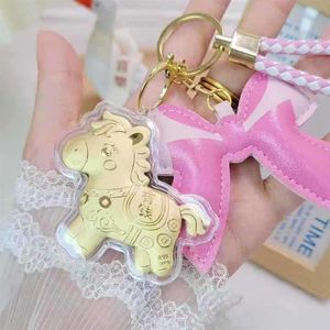 Pendentif petit cheval doré, argent à venir bientôt, décoration d'amour, téléphone portable en or pur, porte-clés Shenzhen Shuibei - Product Image 4