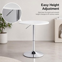 Table de bar de haute qualité, blanche ou noire au choix, design simple et créatif avec fonction de levage, pour usage commercial, pub, salle à manger, extérieur et hall.