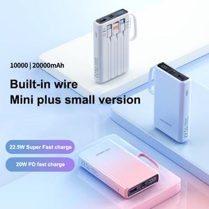Batería Externa al por Mayor con Cables, de Gran Capacidad (10000mAh, 20000mAh) y Carga Rápida de 22.5W, en Colores Degradados - Product Image 3