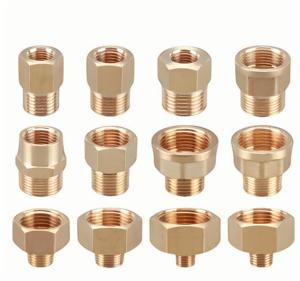 Adaptateur en laiton avec plusieurs tailles en boîte pour raccord de tuyau F3/8 ''à M1/2'' <span class=keywords><strong>F1</strong></span>/2 ''à M1/8'' F3/4 ''à M1/8'' Filetages - Product Image 2