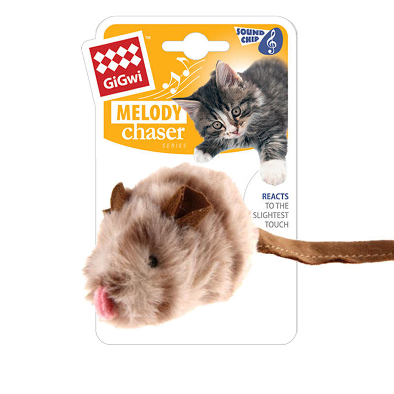 Sonido de ratón marrón al tacto.