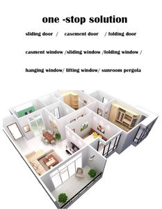 Portes pliantes en aluminium à rupture de pont <span class=keywords><strong>thermique</strong></span>, résistantes à l'eau et au vent, design moderne, garantie 3 ans, <span class=keywords><strong>meilleur</strong></span> prix - Product Image 5