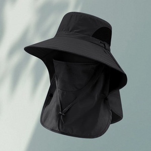 Outdoor Quick Drying Fishing Sun <b>Hat</b> With Neck Cover UPF 50 Plus Breathable Bucket <b>Hat</b> For Men Women <b>Summer</b> UV Protection - Product Image 3