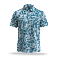 Polo personnalisé pour homme de qualité supérieure, imprimé avec un motif personnalisé, manches courtes, décontracté, pour le golf, léger, respirant, haut d'été