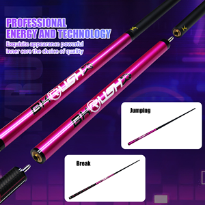 Taco de billar de tres secciones con punta de 13 mm y unión de acero inoxidable para romper la bola - Product Image 5