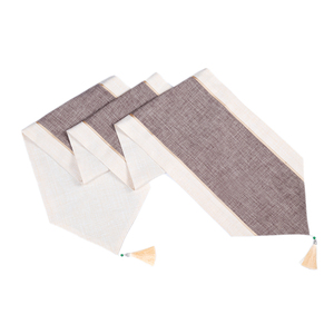 <strong>Grey</strong> Customized Burlap for Sale Mats Set Linen Nordic <strong>Table</strong> <strong>Runner</strong> - Product Image 1