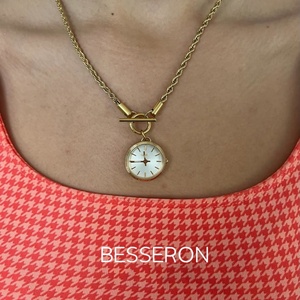 18mm Jewelry Necklaces Women <b>Watch</b> <b>Set</b> 316L Stainless Steel Fashion Cz Luxury Style Chain <b>Watches</b> Gold Gift Pocket <b>Watch</b> Chain - Product Image 4