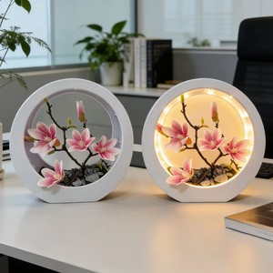 Magnolia Bonsái Artificial LED de Alta Gama, Adorno Luminoso para Mesa, Regalo de Navidad o San Valentín para Decoración del Hogar u Hotel - Product Image 1