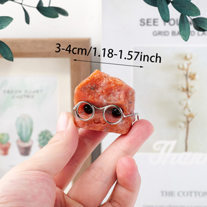 Wholesale Natural Crystal <strong>Hedgehog</strong> with Glasses Colorful Carvings Crystal <strong>Hedgehog</strong> Crystal Crafts Healing Love <strong>Gifts</strong> - Product Image 2