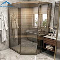 Sauna de Hemlock OEM para 2 Personas, Panel Táctil Inteligente, Lista para Marca Privada, Certificación CE/ETL, Empaque Plano para Distribuidores Globales