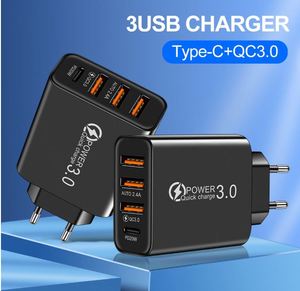 2024 New Product 2A 3USB+PD Type-C Mobile Charger Multi-Interface Travel <b>Charging</b> Head Cross Border Wholesale - Product Image 2