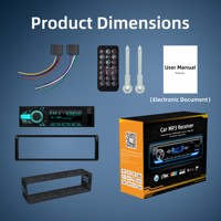 Radio para Auto 1DIN, Reproductor MP3, Bluetooth, Manos Libres, Control por Aplicación, Asistente de Voz, Pantalla TFT, RDS, FM, AM, USB, AUX
