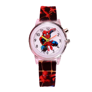 Más barato al por mayor dibujos animados <span class=keywords><strong>Spiderman</strong></span> reloj <span class=keywords><strong>de</strong></span> pulsera Flash luminoso reloj favorito <span class=keywords><strong>de</strong></span> los niños - Product Image 2