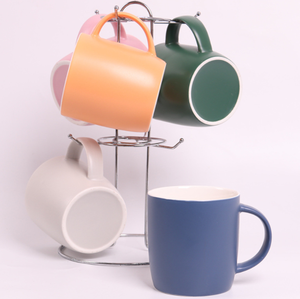 Hot Selling Novelty Colorful Matte Ceramic Custom Design Porcelain <b>Coffee</b> Mug - Product Image 5