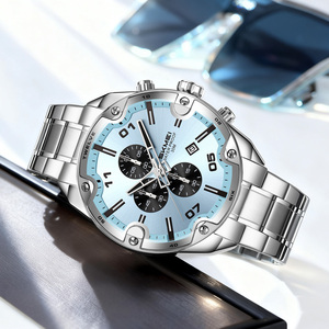Reloj <span class=keywords><strong>de</strong></span> Cuarzo <span class=keywords><strong>de</strong></span> Lujo Skmei Modelo 9387, Reloj <span class=keywords><strong>de</strong></span> Pulsera <span class=keywords><strong>de</strong></span> Acero Inoxidable Sólido para Hombre <span class=keywords><strong>de</strong></span> Negocios, Resistente al Agua - Product Image 4