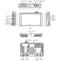 FEELWORLD SC6 Professioneller Hochhelligkeits-IPS-LCD-Feldmonitor 1500 Nits 6 Zoll Aluminiumgehäuse 3G-SDI für 60Hz Direktvertrieb ab Werk