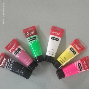 Ensemble de peinture acrylique, 120 couleurs (75ml,100ml,120ml) Art Craft Paints Cadeaux <span class=keywords><strong>pour</strong></span> artistes enfants débutants et peintres - Product Image 1