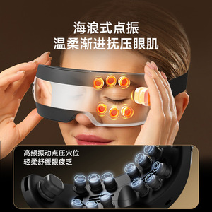 Masseur oculaire à vapeur chaude et froide à double écran avec matériau ABS rechargeable pour le soin des yeux - Product Image 2