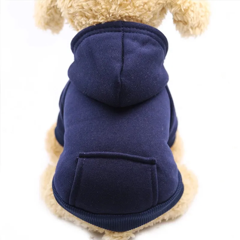 Pet Hoodie Warm Clothes for Dogs Cats and Cats Dog Coats Puppy Clothes Dog Hoodies Plain Pet Clothes Hoodie