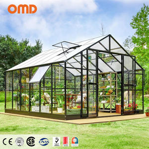 Moderno Pré-fabricado Alumínio Varanda para Hotéis Casas Estufa <span class=keywords><strong>Design</strong></span> Com Triângulo Roof Waterproof Sunroom & Glass House - Product Image 1