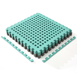 Tapis d'exercice puzzle Grab Well en mousse EVA avec joint en EVA, fonctionnel, avec trous de drainage, pour garage - Product Image 2