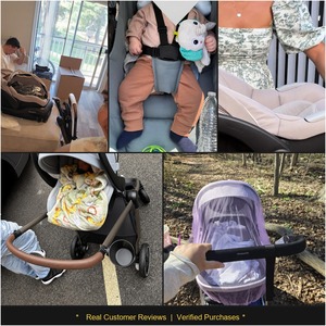 <span class=keywords><strong>Poussette</strong></span> pour nouveau-né pliable d'une seule main, poussée bidirectionnelle, grandes roues, couvre-pieds chaud, facile à ranger, vente en gros - Product Image 5