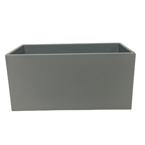 Macetas rectangulares de plástico <span class=keywords><strong>Artificial</strong></span> gris de alta calidad, maceta grande para interior, exterior, balcón, hogar, jardín, precio de fábrica - Product Image 1