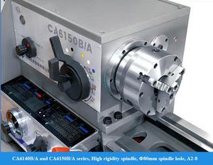 Độ chính xác cao ca6140b/A kim loại Máy tiện nhỏ máy tiện <span class=keywords><strong>Chuck</strong></span> 3 hàm ngang khoảng cách giường Hướng dẫn sử dụng máy tiện - Product Image 3