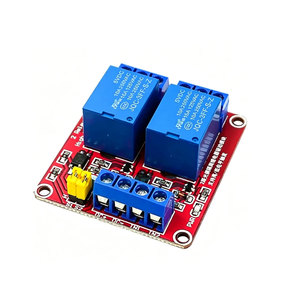 โมดูลรีเลย์แบบสองช่องสัญญาณ 5V 12V 24V 1 ชิ้น พร้อมออปโตคัปเปลอร์ รองรับรีเลย์แบบทริกเกอร์ระดับสูงและต่ำ สำหรับ Arduino - Product Image 1