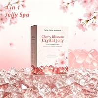 Kit de pédicure détoxifiant au sel de cristal de fleur de cerisier 4 en 1 |   Formule de soin des pieds adaptée aux végétaliens |   Pack de parfums personnalisés avec logo