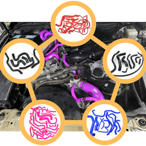 Vente chaude de 6 pièces de kits de tuyaux de radiateur en <span class=keywords><strong>silicone</strong></span> automobile rouge et noir pour Honda Civic EG/EK B16 B18 DOHC, y compris des tuyaux en caoutchouc de qualité - Product Image 3