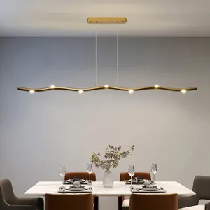 Badu moderna lampada a sospensione per ristoranti striscia lineare lampadario luci decorazione
