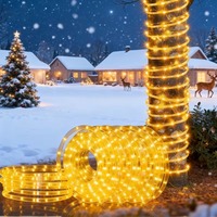 Lampes à tube LED, lampe de fête, lanterne de vacances, décoration extérieure, guirlande lumineuse alimentée par USB, lumières de Noël