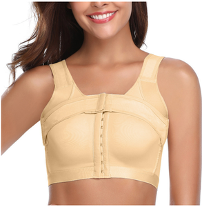 Corsetto Modellante Traspirante Post-Intervento al <span class=keywords><strong>Seno</strong></span> per <span class=keywords><strong>Donna</strong></span> Taglie Forti con Bottoni e Effetto Push-Up - Product Image 3